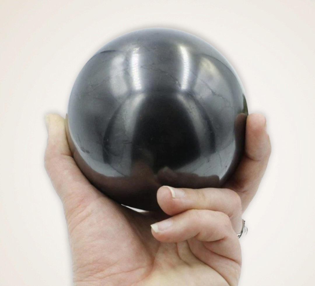 Shungite Sphere (8cm) EMF Protection
