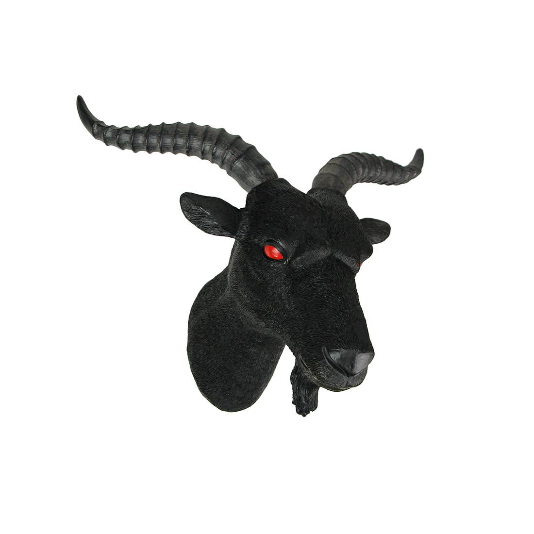 16 Inch Resin Black Baphomet Bust Wall Hanging Decor