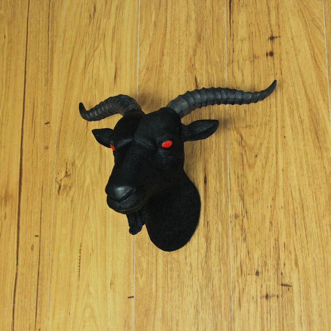16 Inch Resin Black Baphomet Bust Wall Hanging Decor