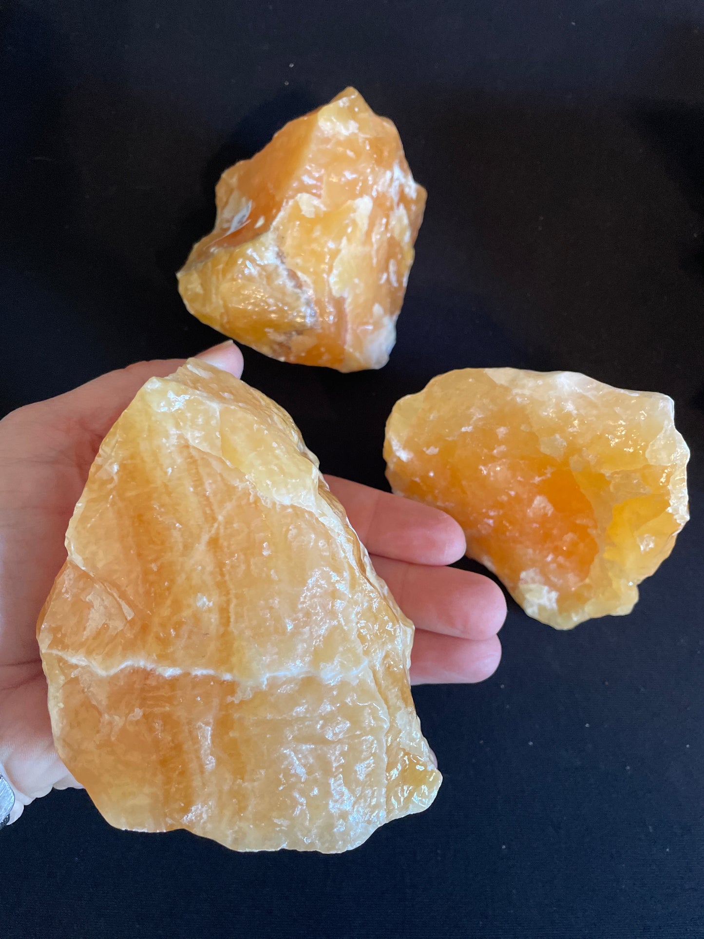 Extra large orange calcite 8-10