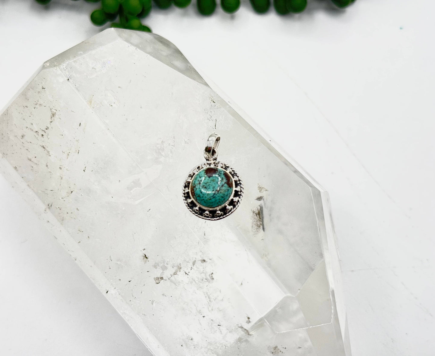 Turqouise Gemstone Pendant-Sterling Silver(925)