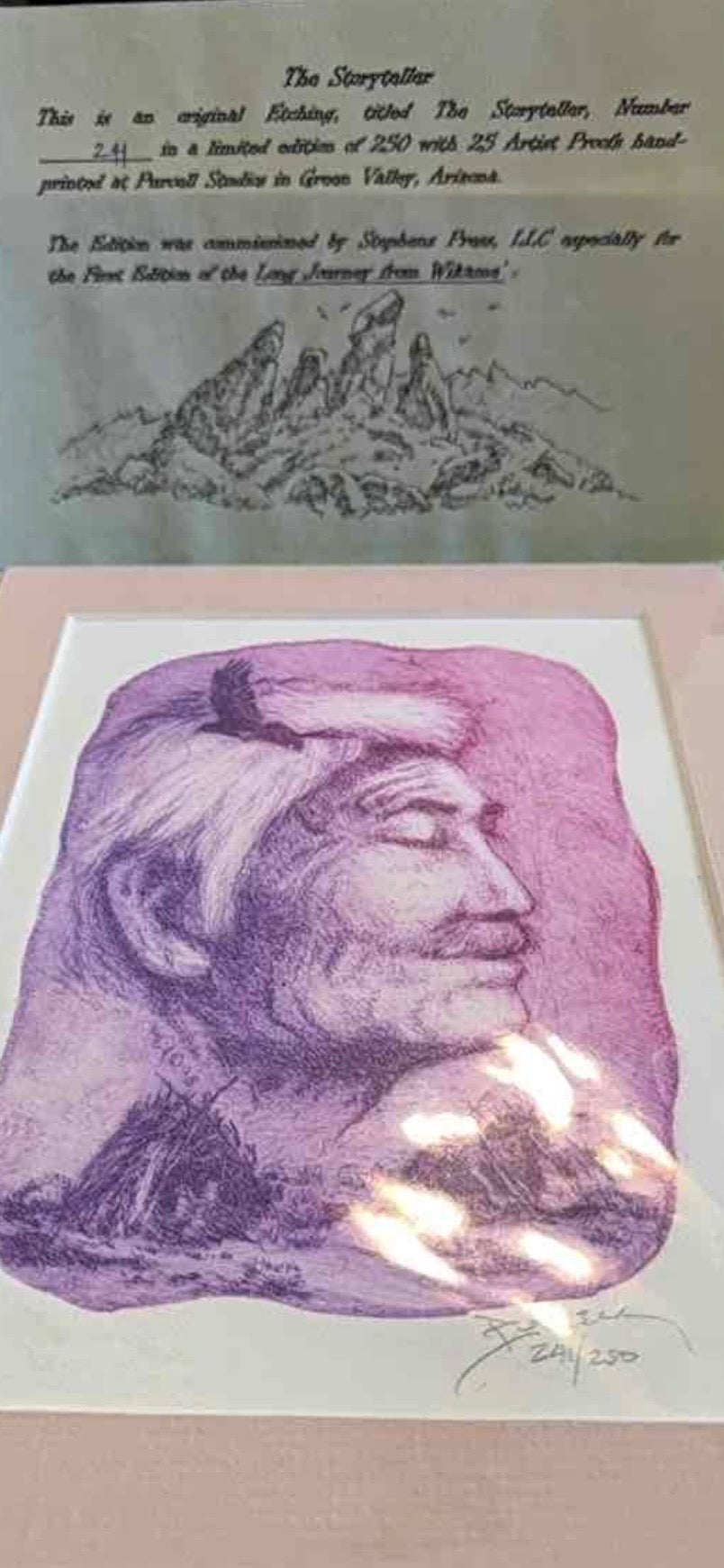 The Storyteller original etching