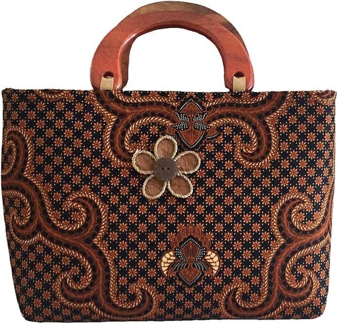 Batik Fabric Vintage Bohemian Tote Bag Purse - Multi Color