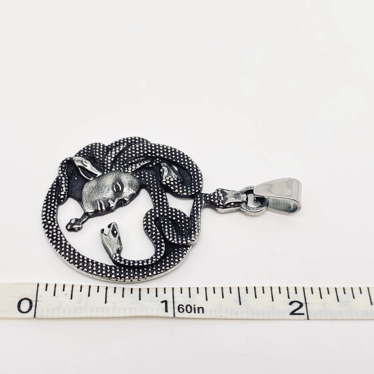 Medusa Snake Stainless Steel Pendant - MJ/MNP: Only pendant