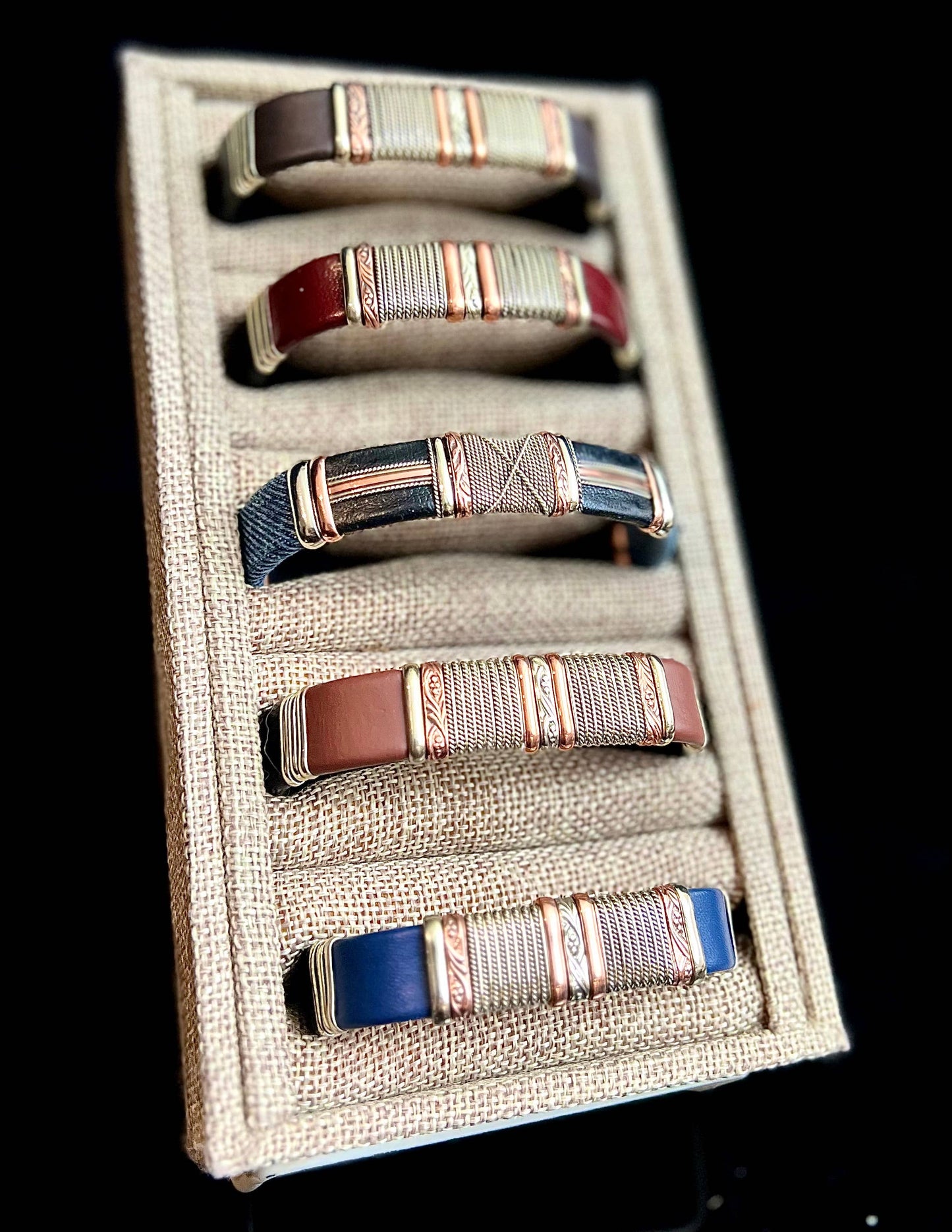 Mixed Large Leather Bracelets