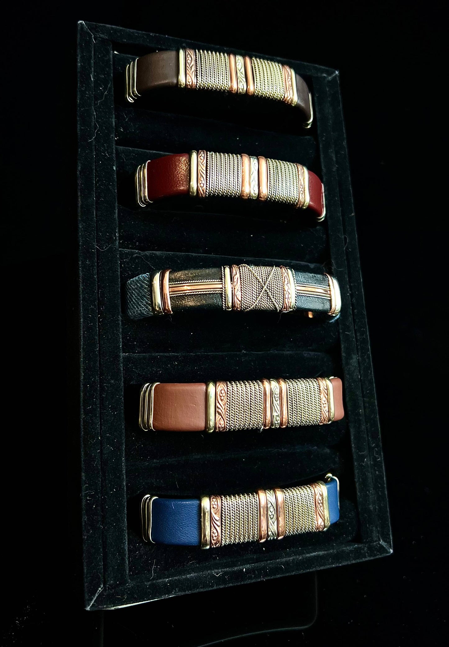 Mixed Large Leather Bracelets