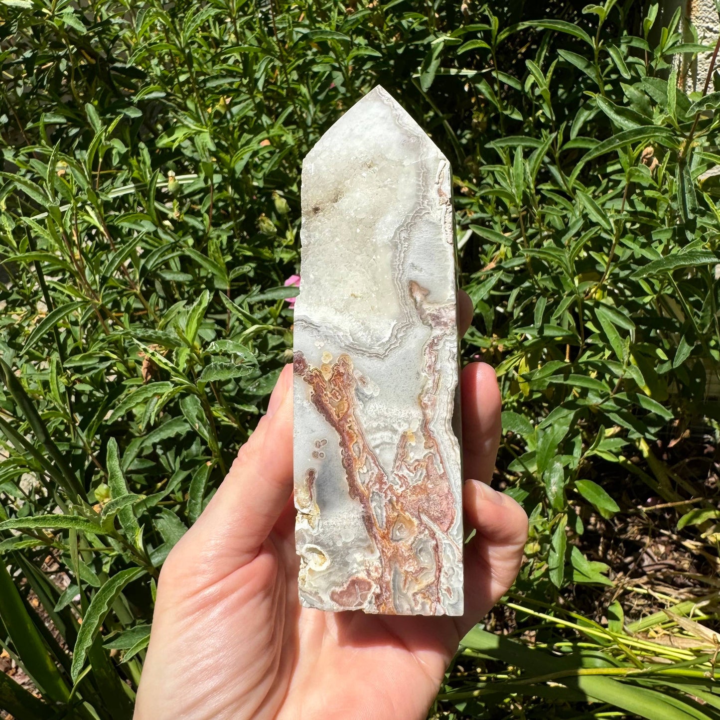 Mexican Crazy Lace Agate Towers | Laughter Stone: M