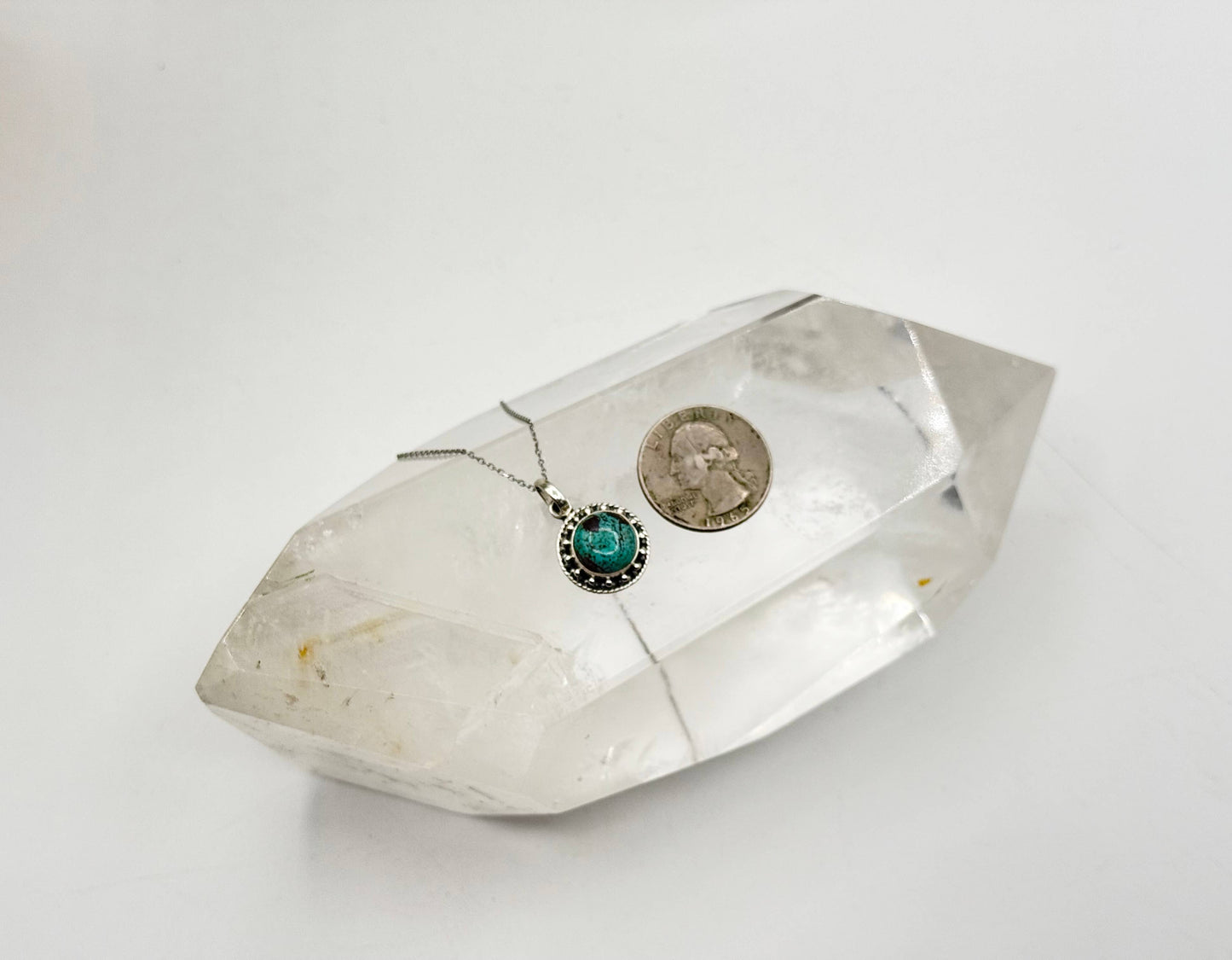 Turqouise Gemstone Pendant-Sterling Silver(925)