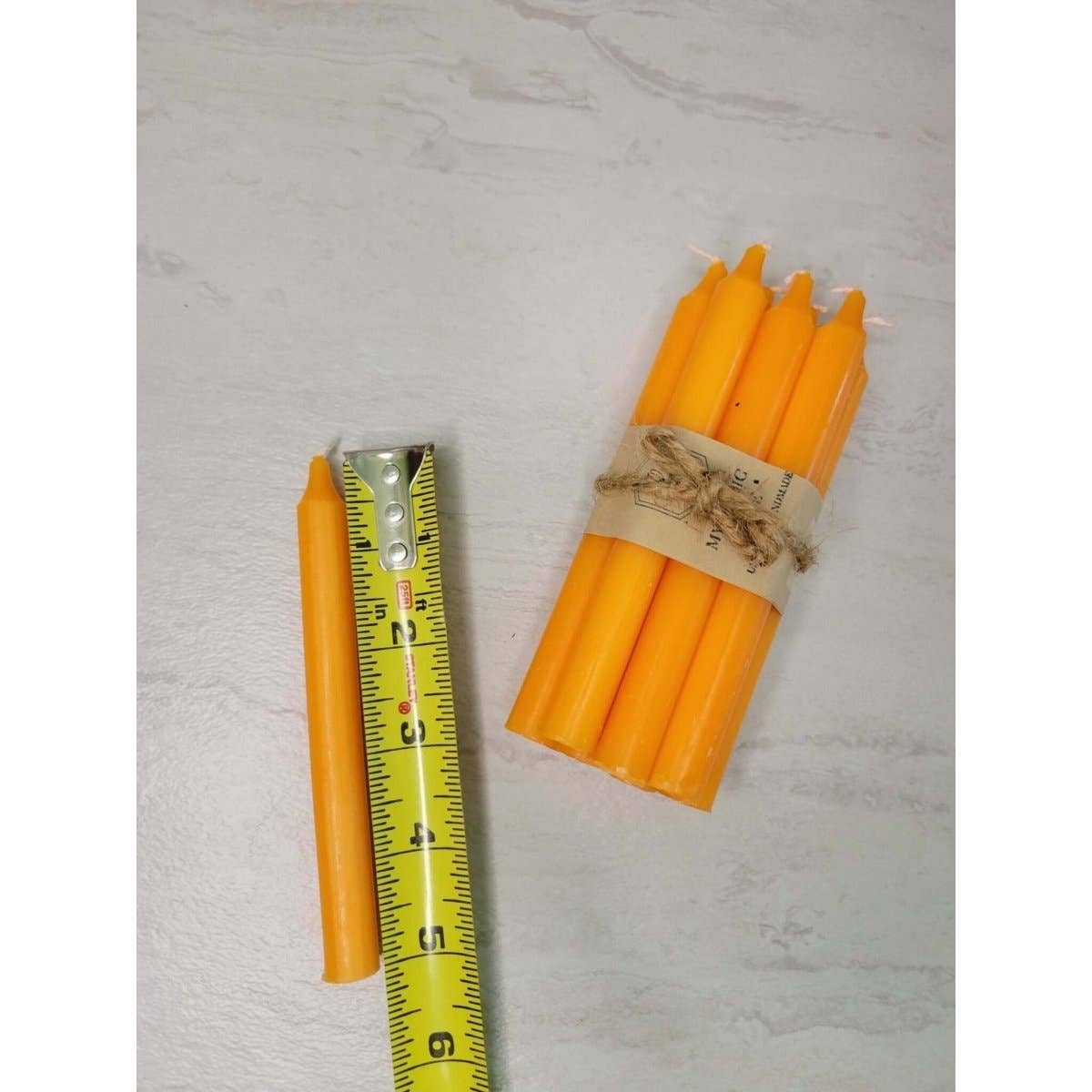 Set of 10 Candles 5" chime unscented spell candles pack: Black