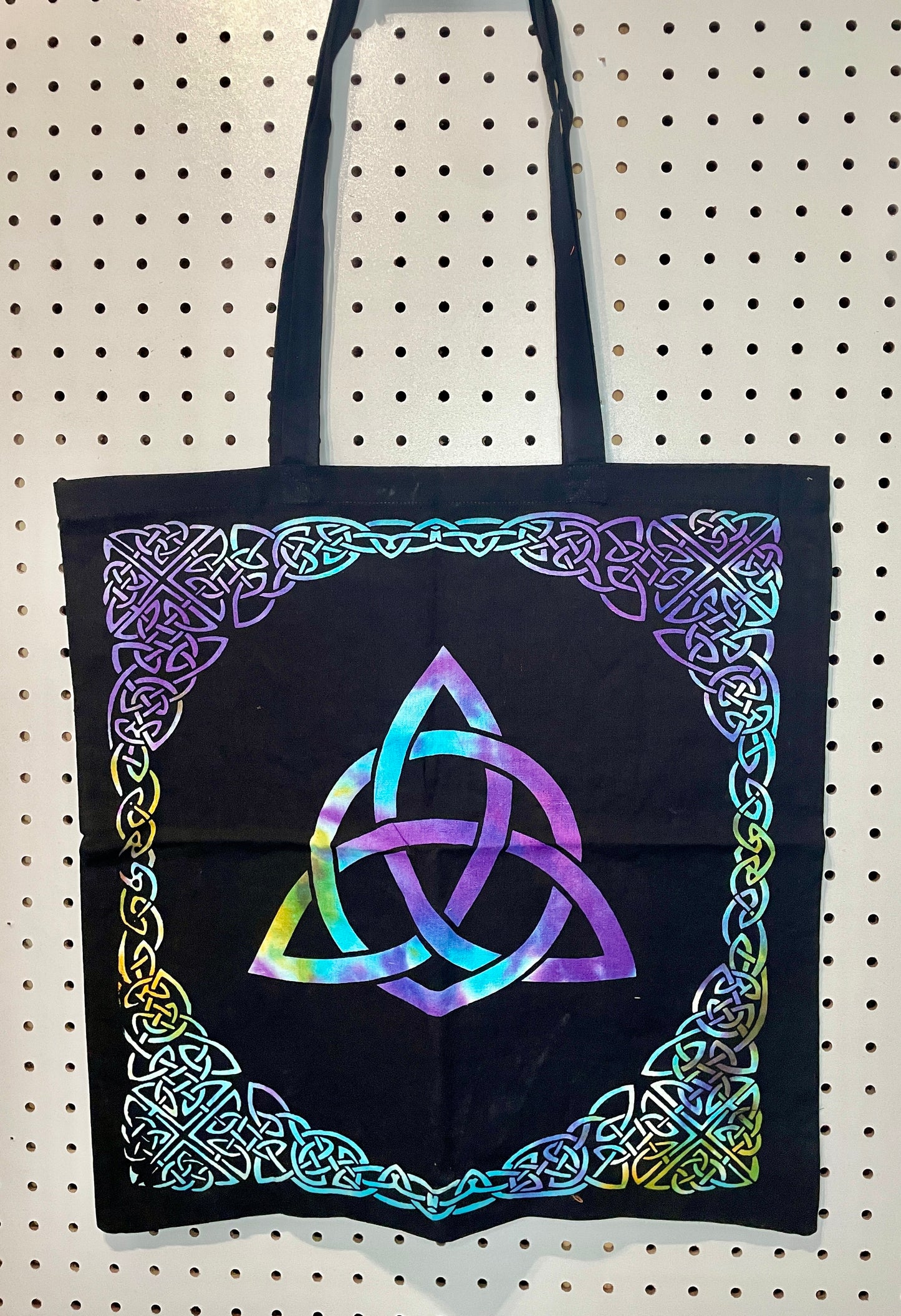 Tie dye cotton tote bag