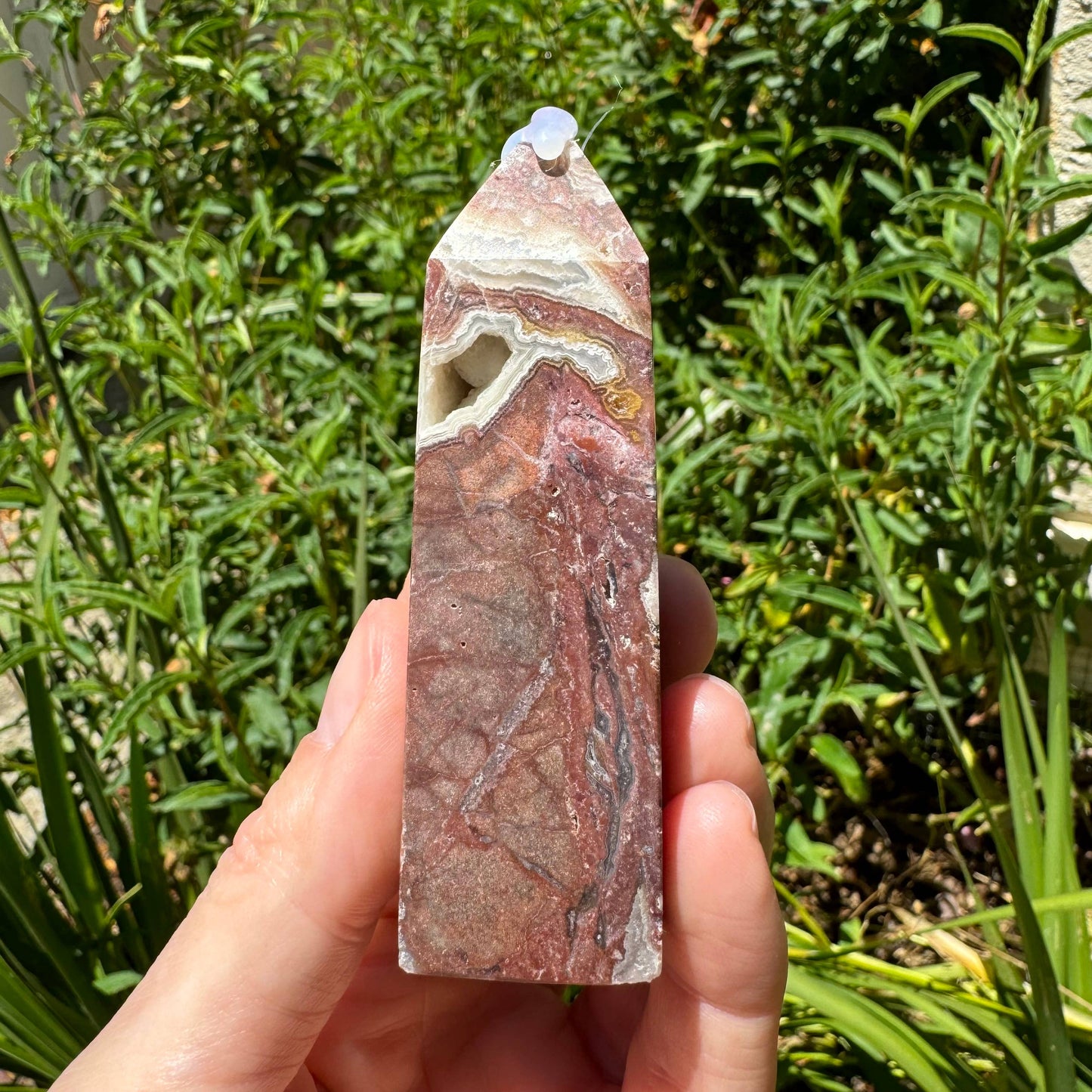 Mexican Crazy Lace Agate Towers | Laughter Stone: M