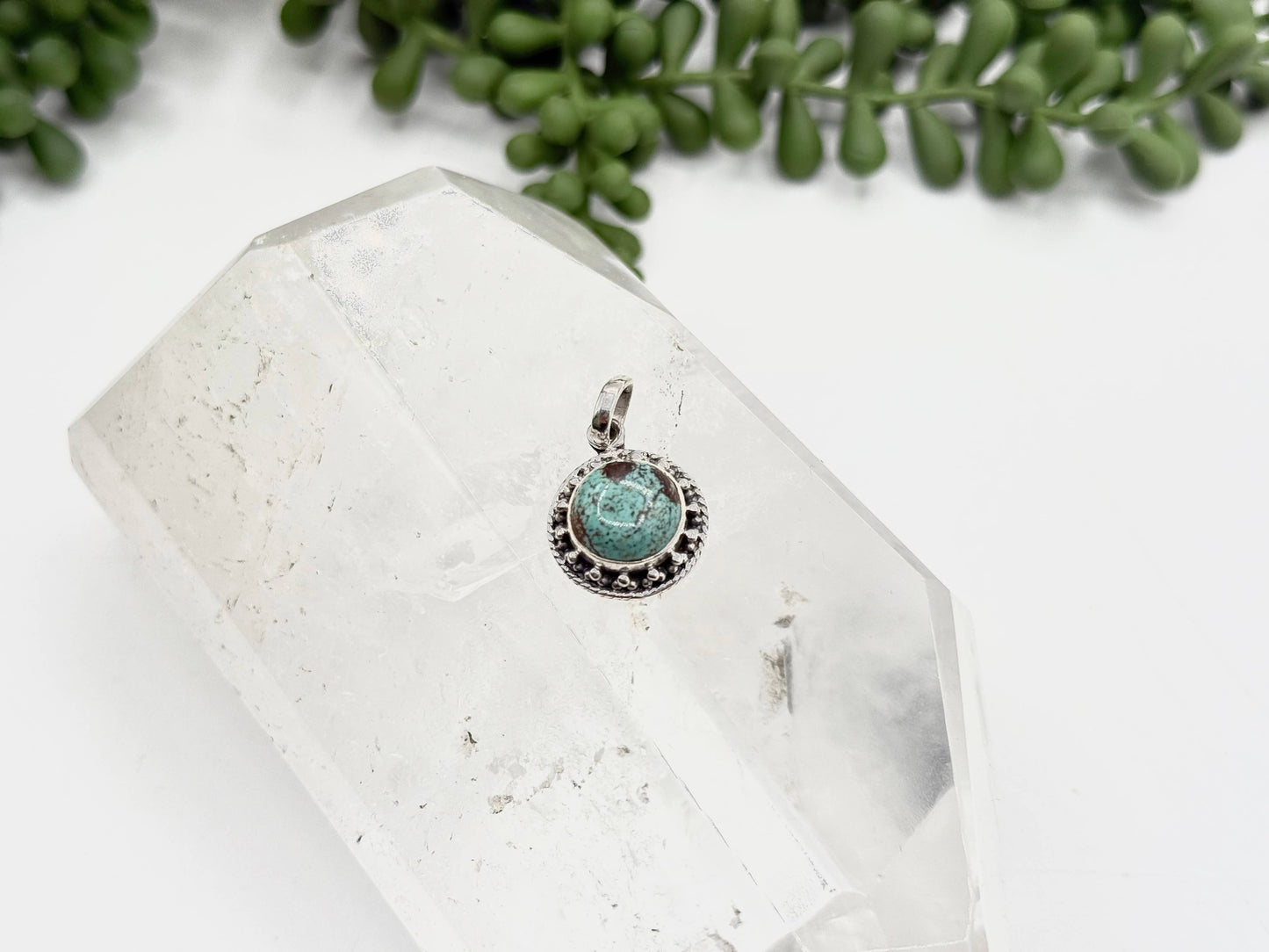 Turqouise Gemstone Pendant-Sterling Silver(925)