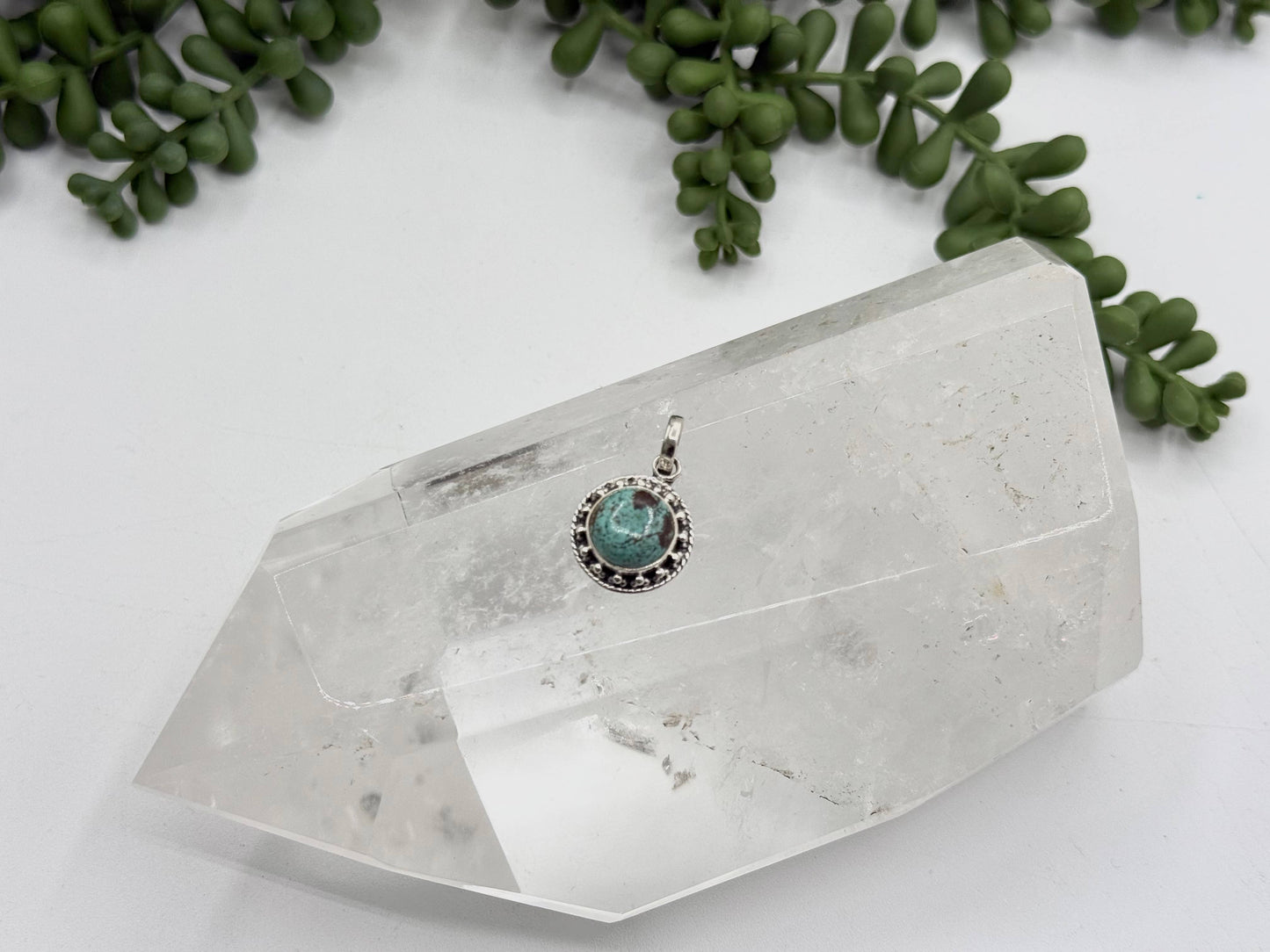 Turqouise Gemstone Pendant-Sterling Silver(925)