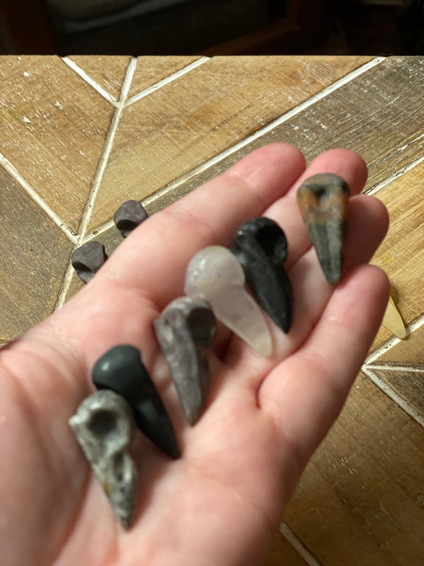 Mini Crystal Bird Skulls Bulk Set Mystery