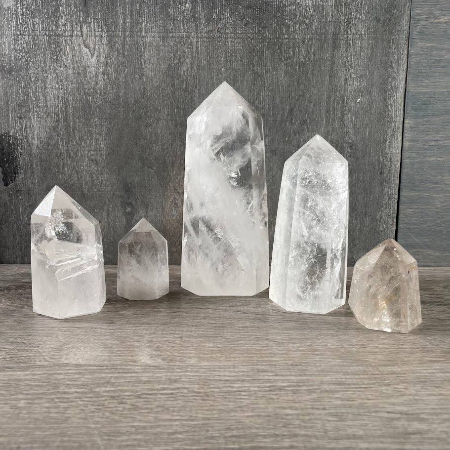 Clear Quartz Obelisk Tower