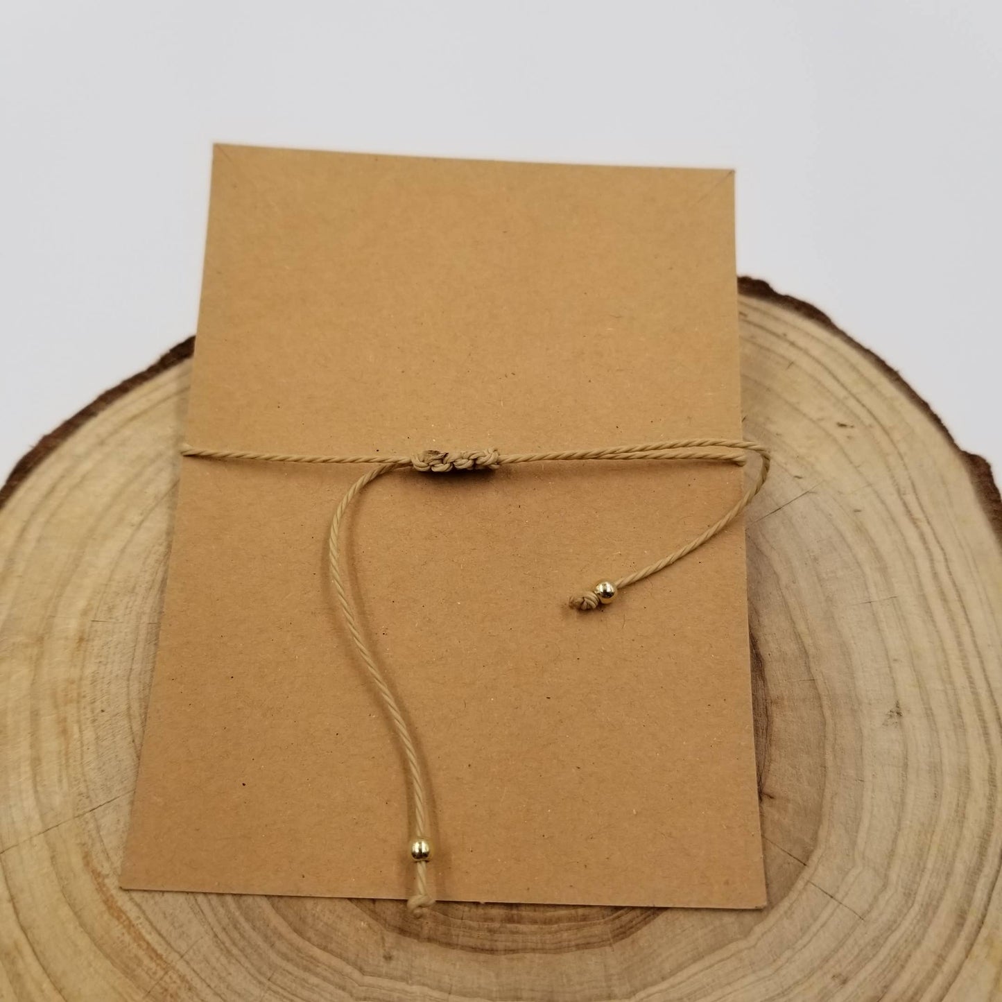 Natural Stone Handwoven Constellation Bracelet with Card: Virgo