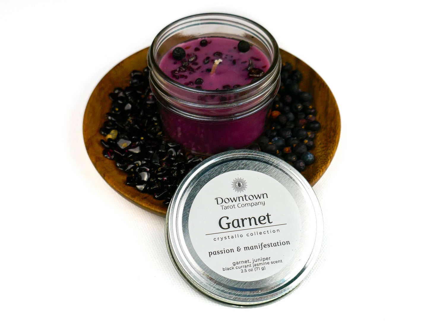 Crystal Candle - Garnet