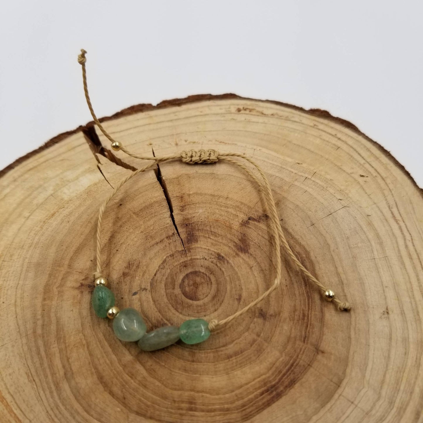 Natural Stone Handwoven Constellation Bracelet with Card: Pisces