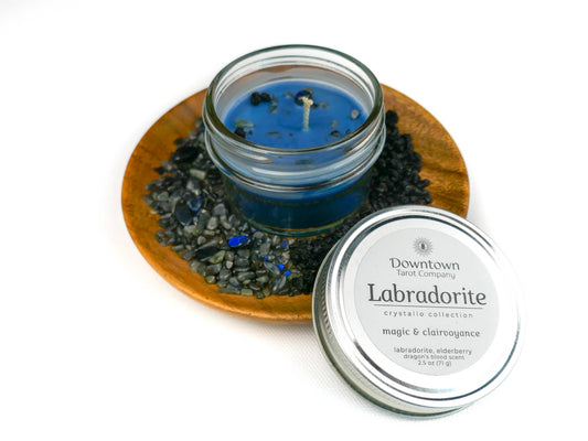 Crystal Candle - Labradorite
