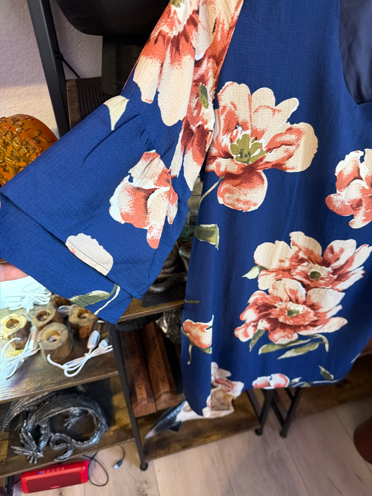 Blue Floral shift dress