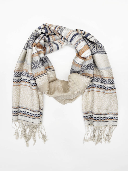 Cora Scarf Shawl : Vanilla/Multi