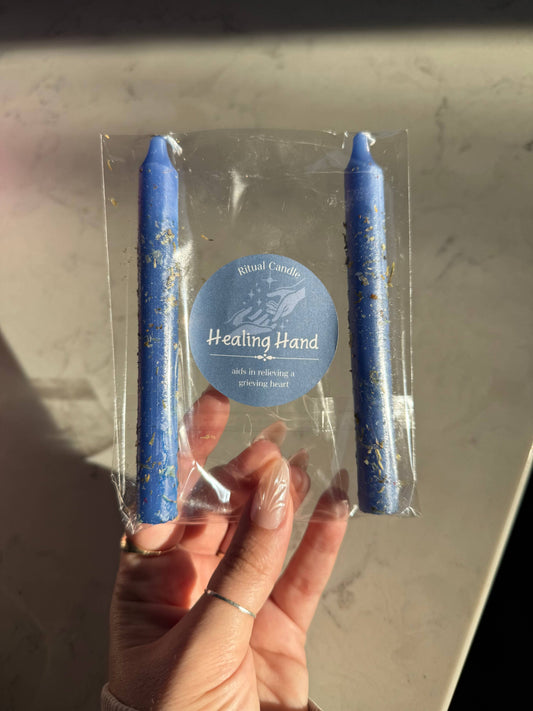 Healing Hand Ritual Candle - Comfort & Emotional Relief