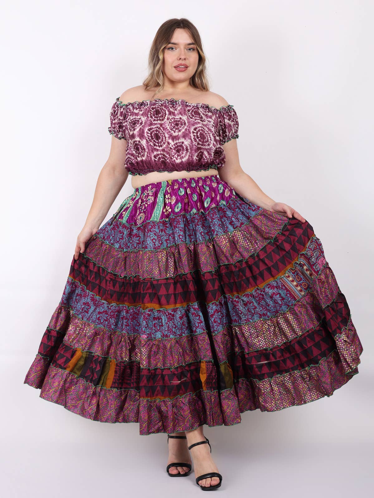 Women's Multi Layer Banjara skirts 7 Layer Mix Lot Wholesale