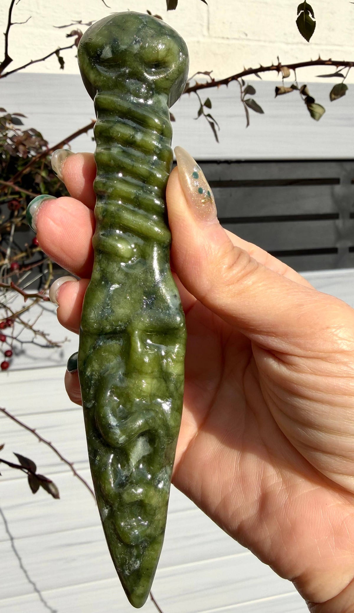 Natural Mixed Crystal Dagger Healing Energy