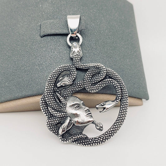 Medusa Snake Stainless Steel Pendant - MJ/MNP: Only pendant