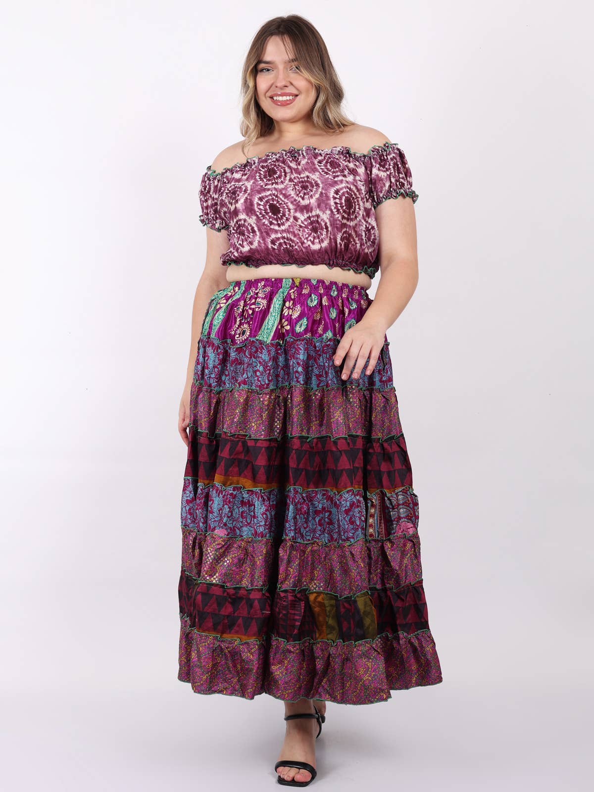 Women's Multi Layer Banjara skirts 7 Layer Mix Lot Wholesale