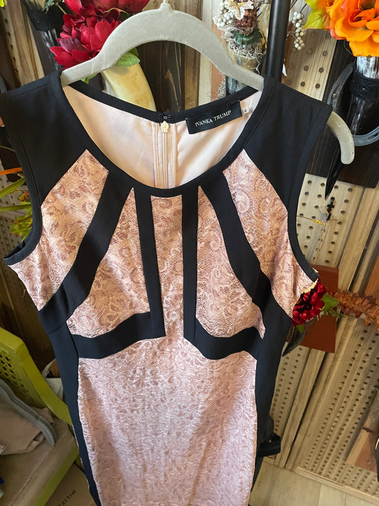Ivanka Trump pink/black dress