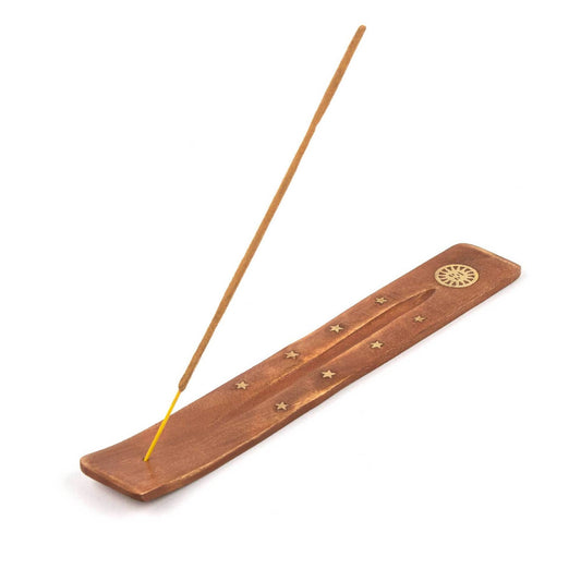 Wooden Incense Holders: Sun