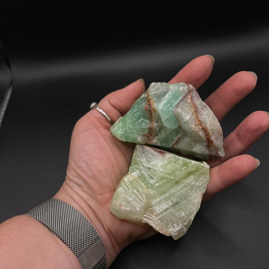 Rough Green Calcite-Large