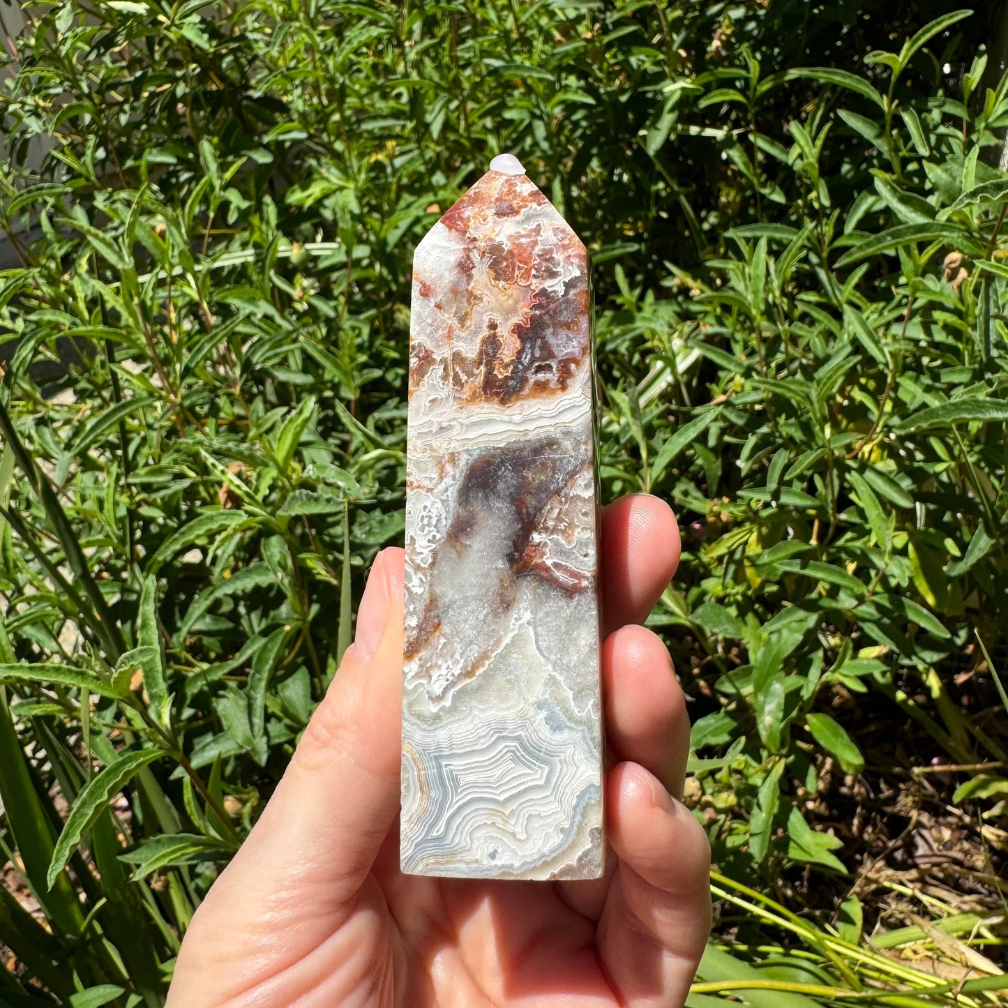 Mexican Crazy Lace Agate Towers | Laughter Stone: M