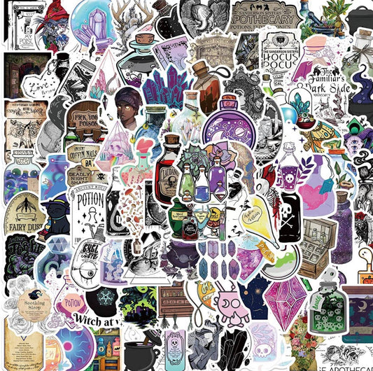 Apothecary Vinyl Stickers Witchy Vinyl Stickers