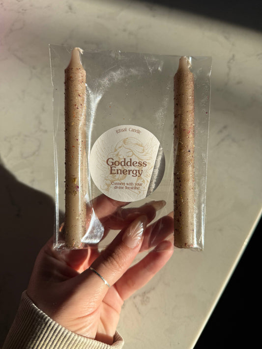 Goddess Energy Ritual Candle - Divine Feminine Connection