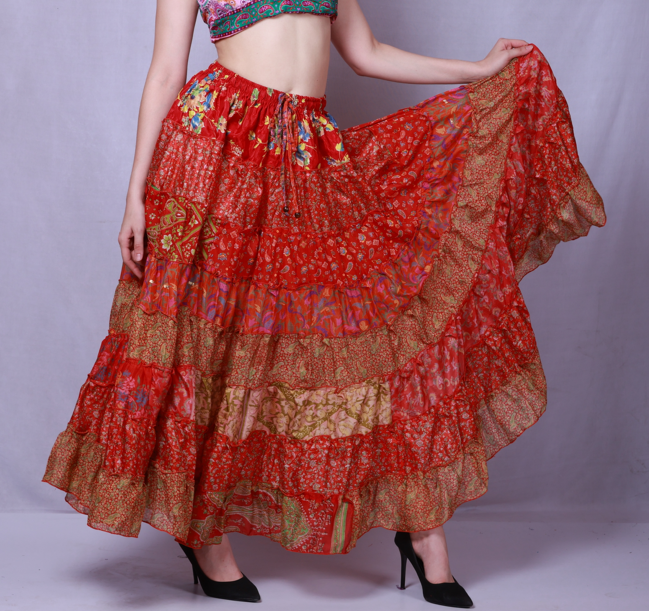 Women's Multi Layer Banjara skirts 7 Layer Mix Lot Wholesale