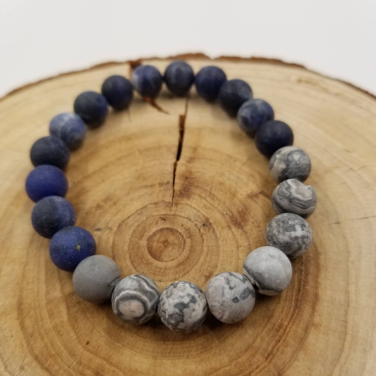 Natural Stone Ocean Style Yoga Bracelet
