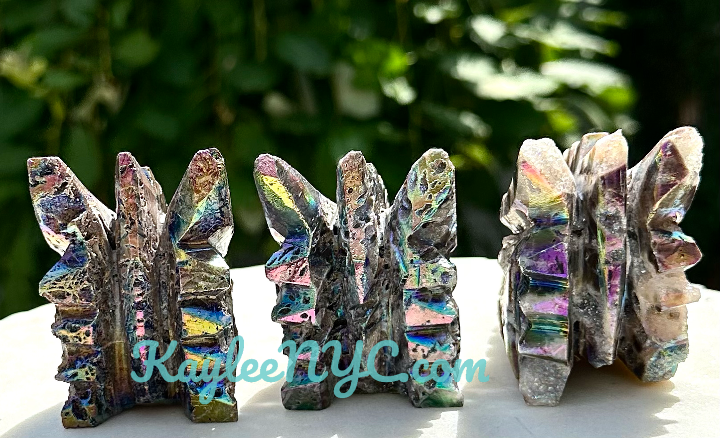 3-4 PCs Aura Sphalerite Dragon Head Crystal Healing