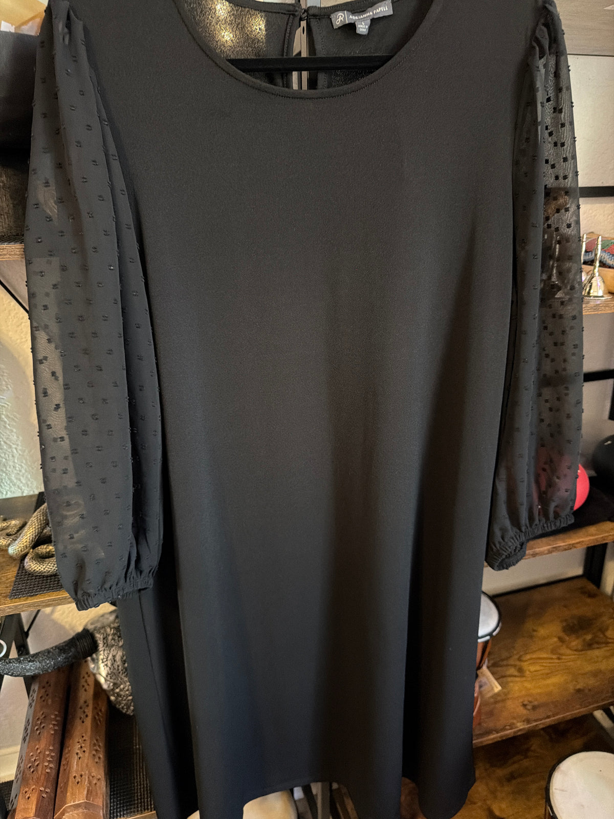 Black shift dress