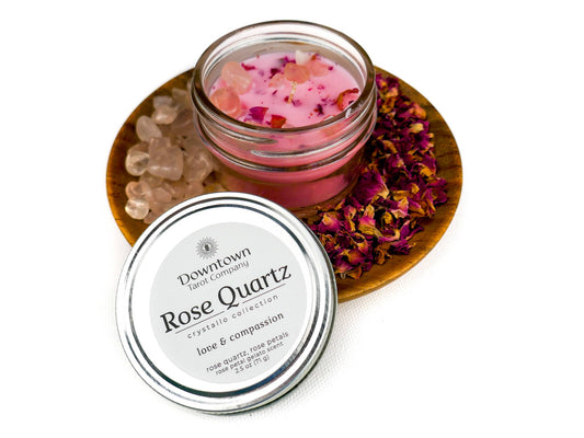 Crystal Candle - Rose Quartz