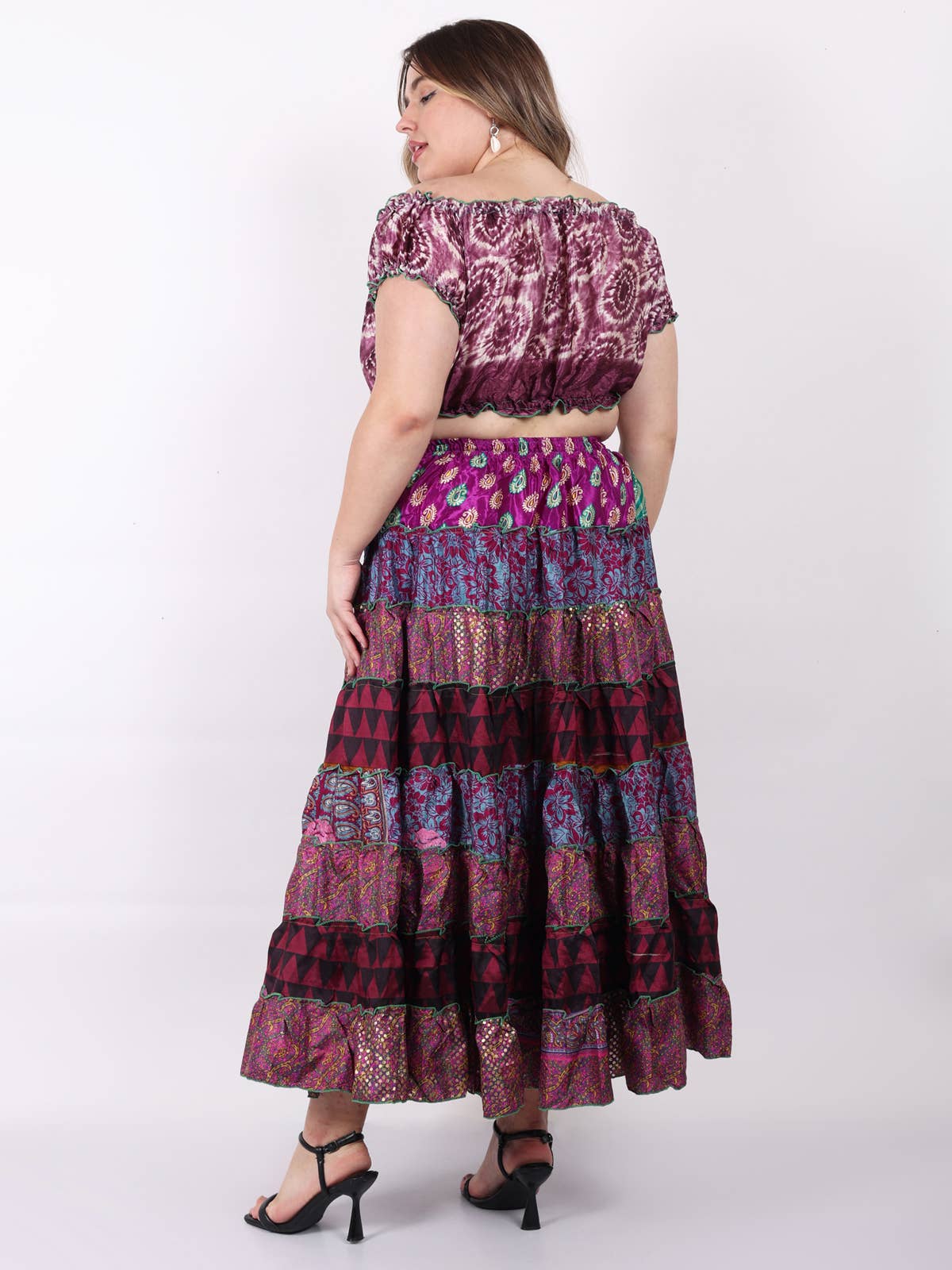 Women's Multi Layer Banjara skirts 7 Layer Mix Lot Wholesale