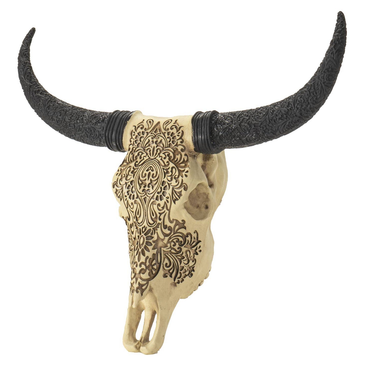 Carved Cow Decorative Skull