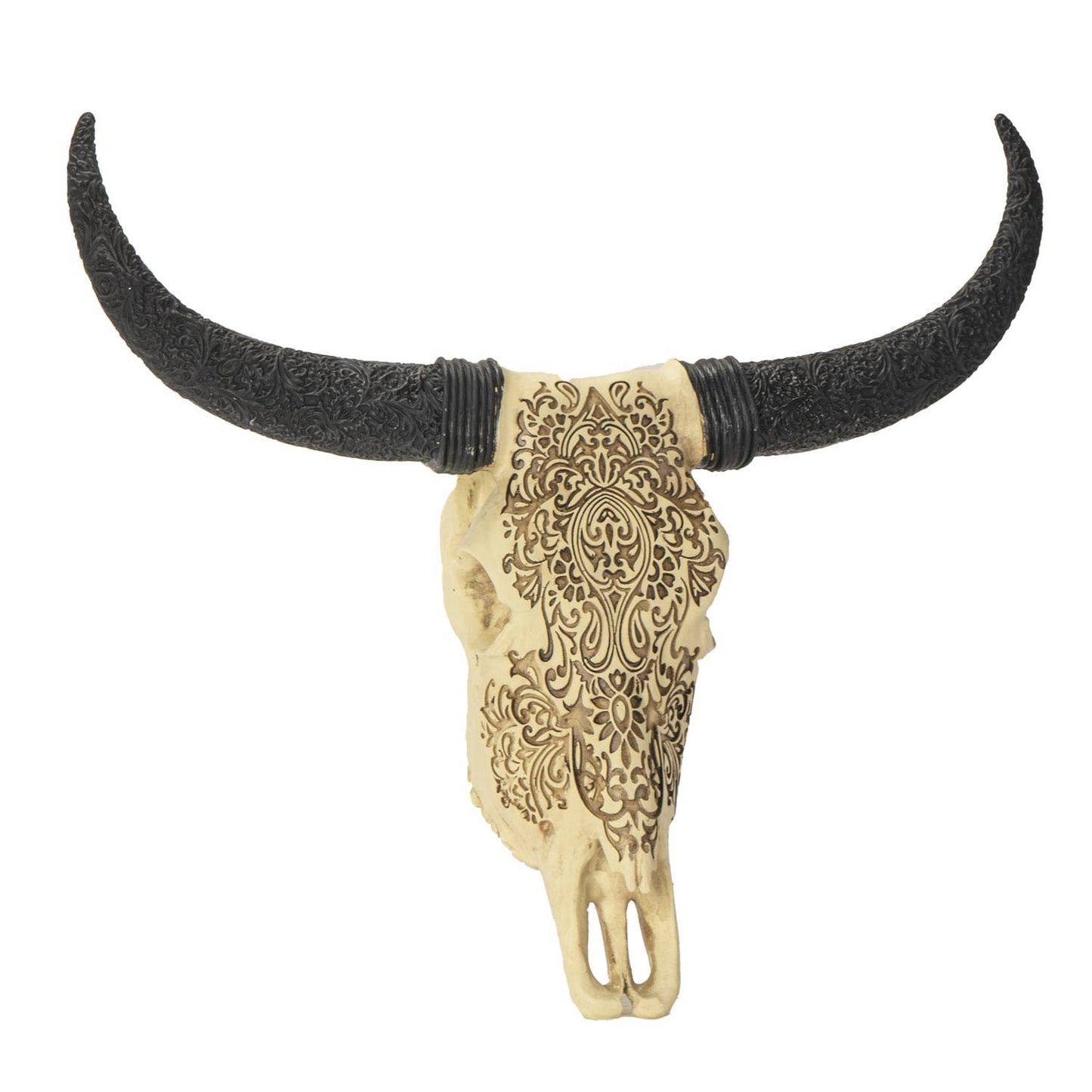 Carved Cow Decorative Skull