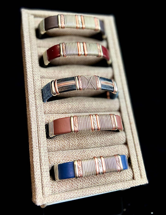 Mixed Large Leather Bracelets