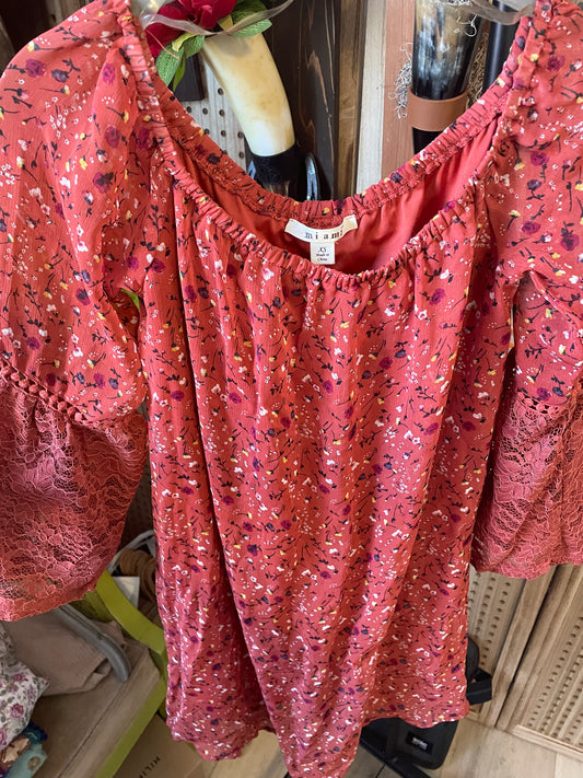 Miami Terra cotta floral dress