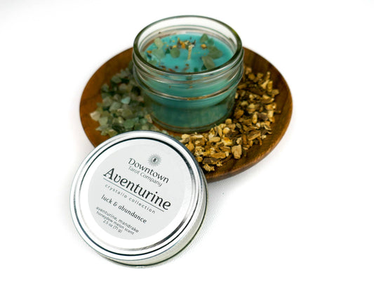 Crystal Candle - Aventurine