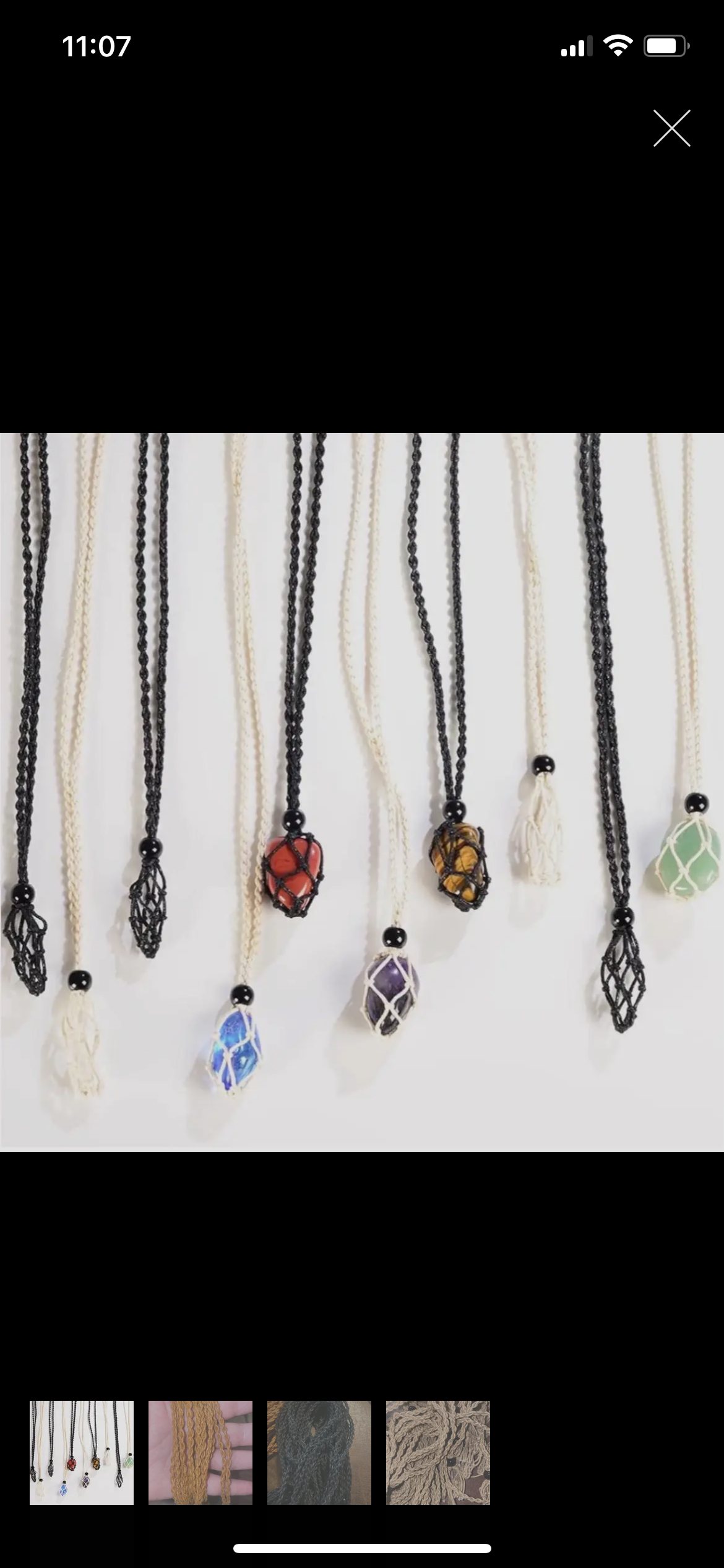 Crystal cage necklace