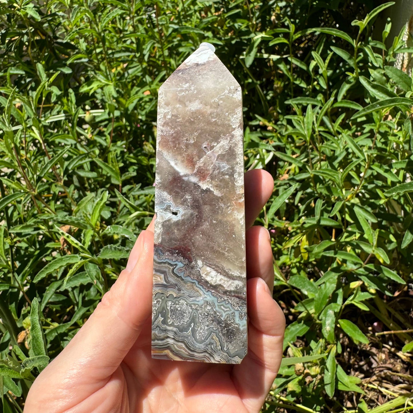 Mexican Crazy Lace Agate Towers | Laughter Stone: M