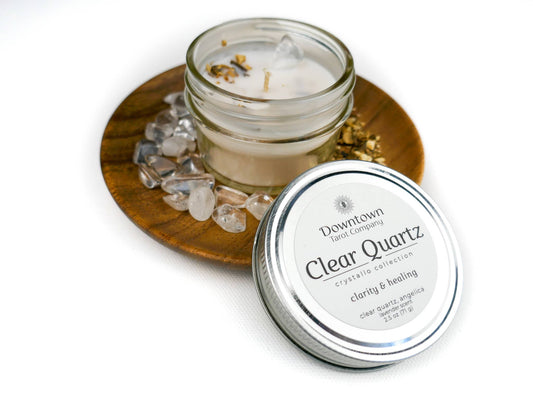 Crystal Candle - Clear Quartz